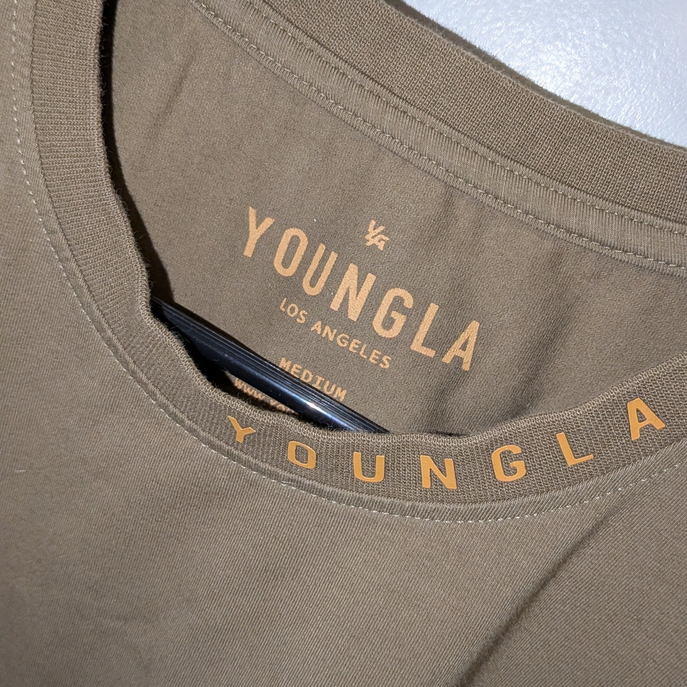 YoungLA Trademark Tee 429 (Olive) - Picture 2 of 4